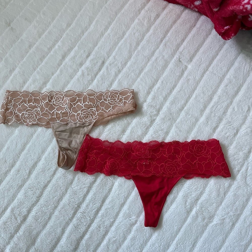 Victoria Secret Lace Bikini & Thong Panty Bundle - Picture 12 of 12